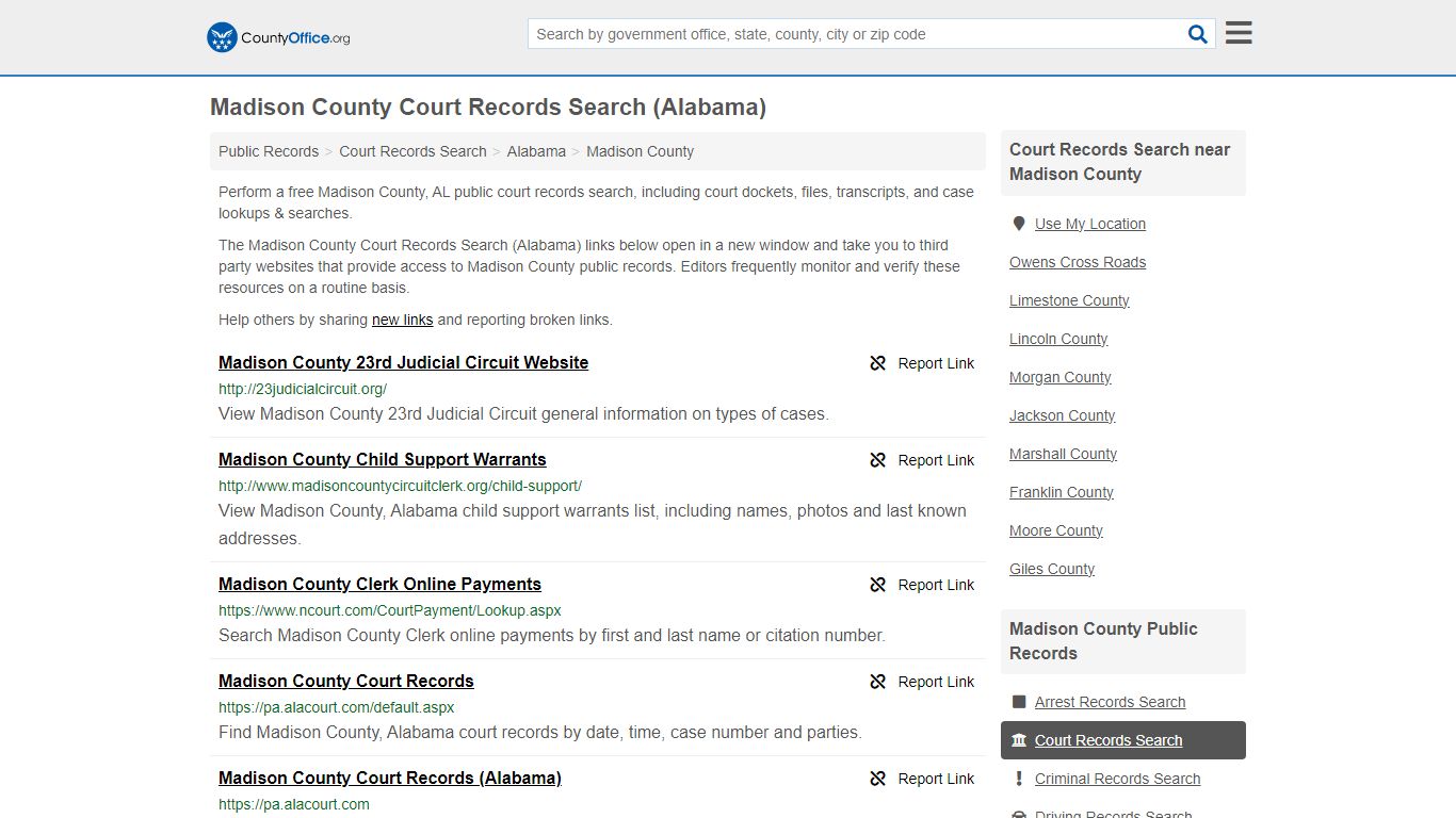 Court Records Search - Madison County, AL (Adoptions, Criminal, Child ...